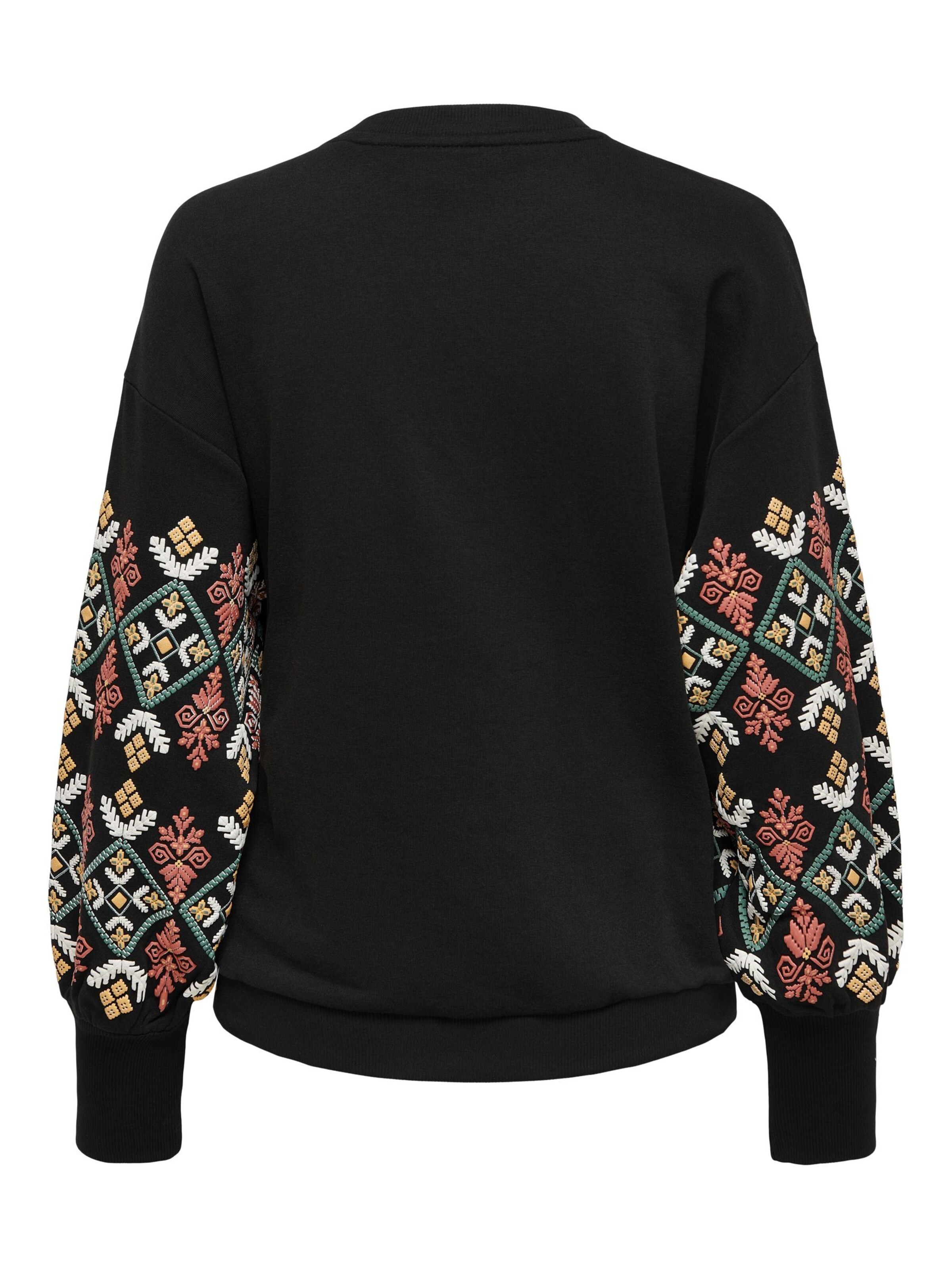 Only Maternity Sweatshirt 'Brooke' in Schwarz