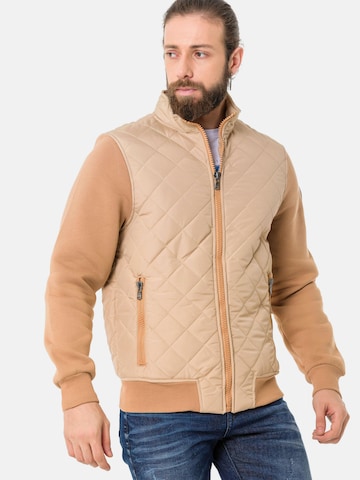 Veste mi-saison CIPO & BAXX en beige : devant