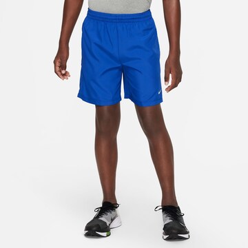 Regular Pantalon de sport NIKE en bleu : devant