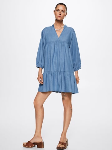 Robe-chemise 'Carmen' MANGO en bleu