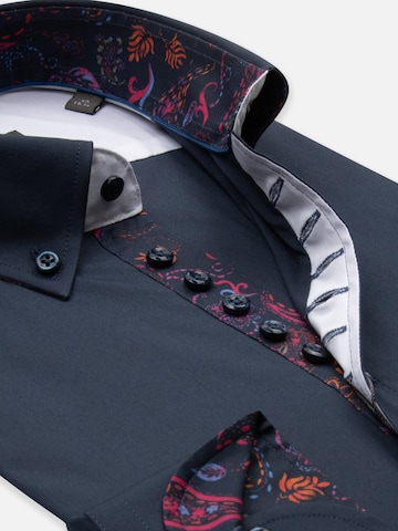 Coupe slim Chemise business 'Donatello Iconic Poplin Stretch Man Shirt Red' 7Camicie en bleu