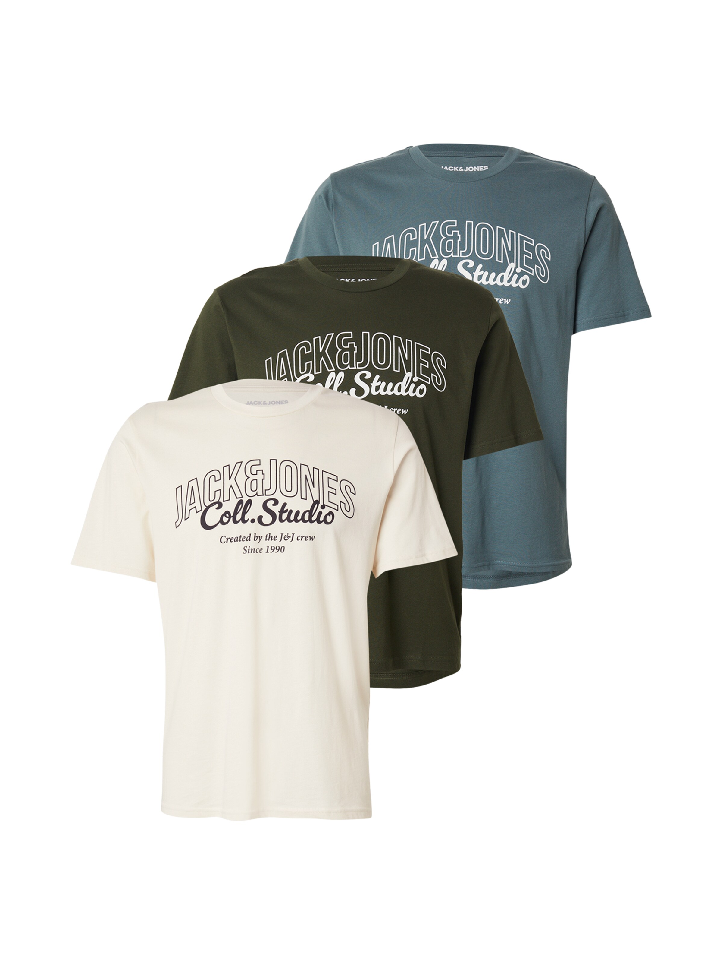 JACK & JONES Shirt 'JJMAKOTO' in Wit: voorkant