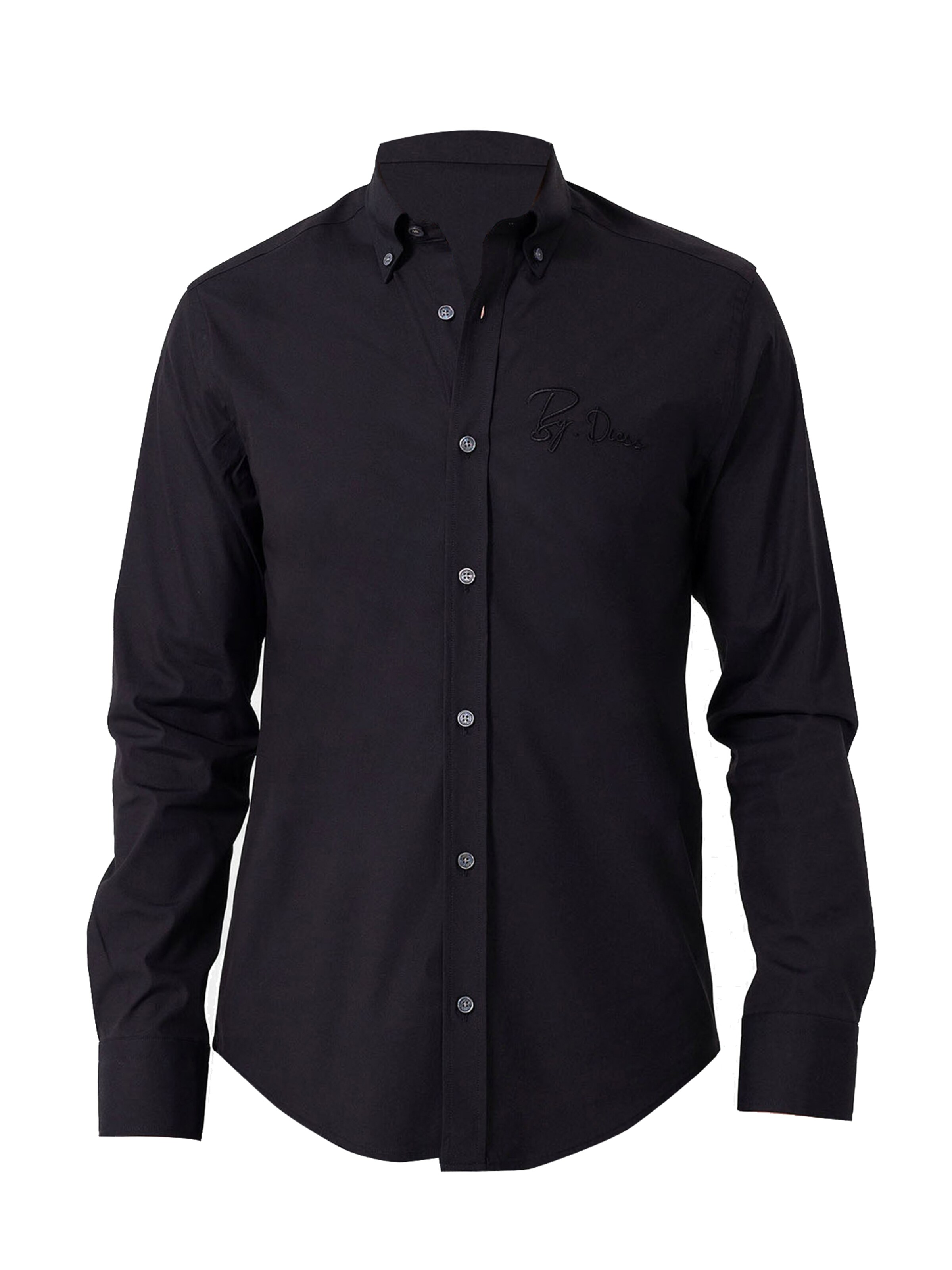 By Diess Collection - Ajuste regular Camisa en negro: frente
