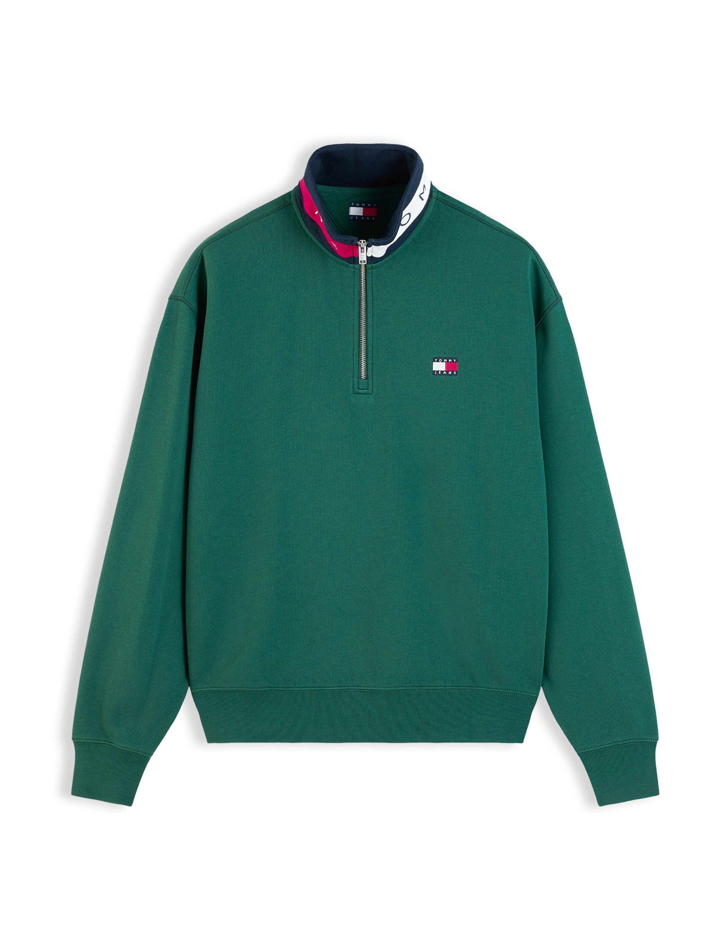 Sweat-shirt Tommy Jeans en vert : devant