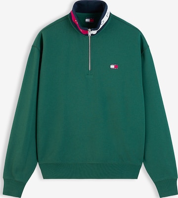 Sweat-shirt Tommy Jeans en vert : devant