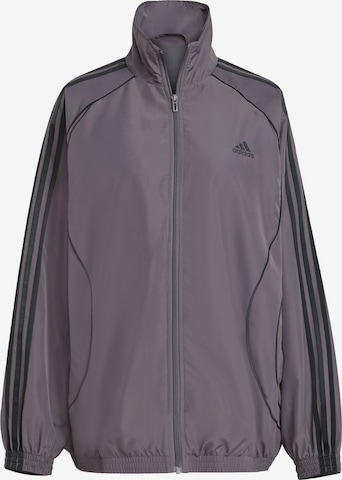 ADIDAS ORIGINALS Демисезонная куртка 'Teamgeist Adicolor' в Серый: спереди