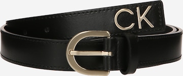 Ceinture Calvin Klein en noir : devant