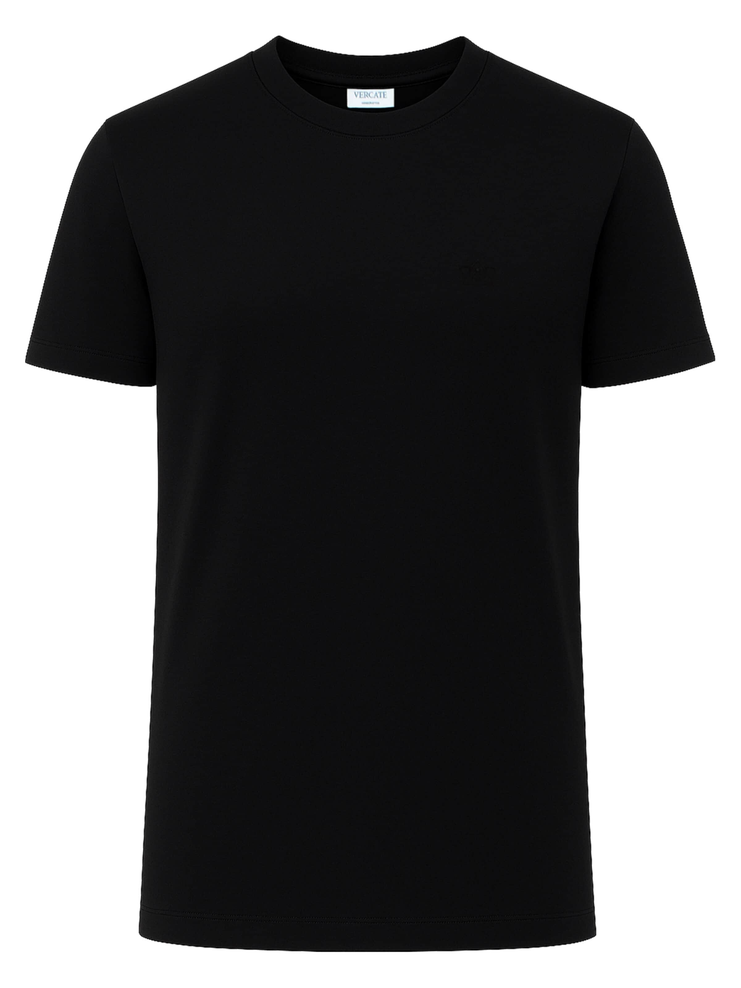 Vercate Shirt 'No. 30'‌‌‌ in Schwarz: Vorderseite