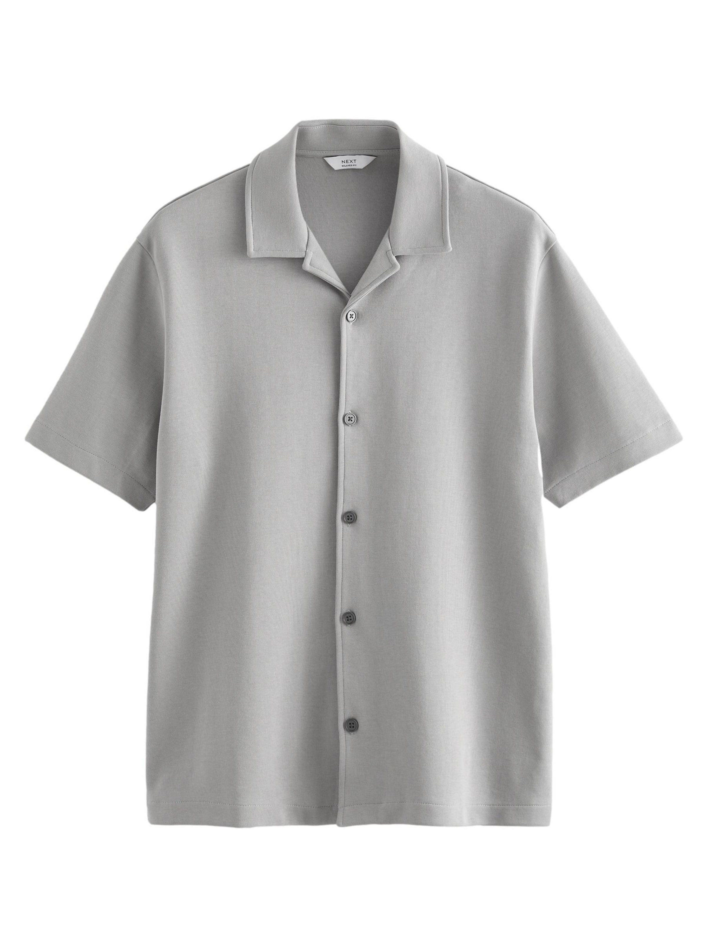 Next Comfort fit Srajca | siva barva: sprednja stran