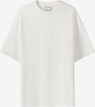 Bershka Sweatshirt in Wit: voorkant
