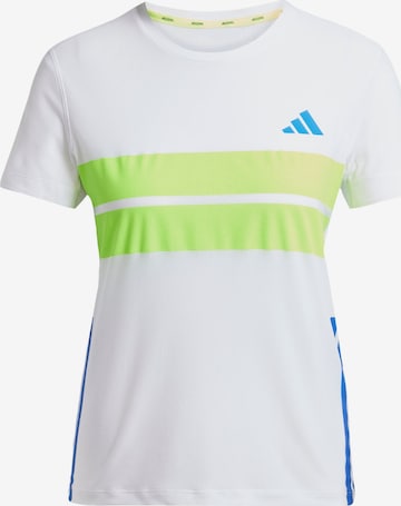 ADIDAS PERFORMANCE - Camiseta funcional 'Adizero Retro' en blanco: frente