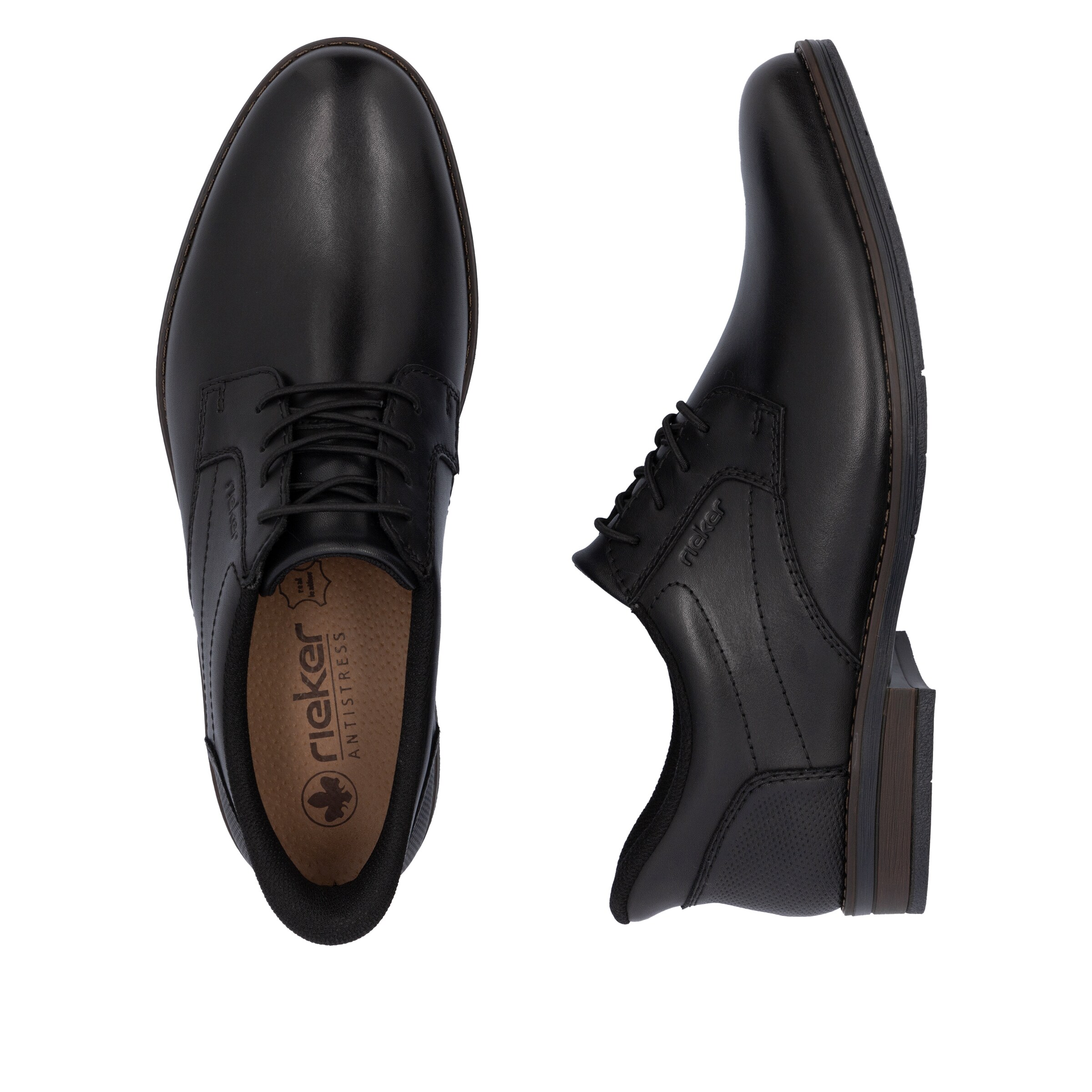 Chaussure à lacets Rieker en noir