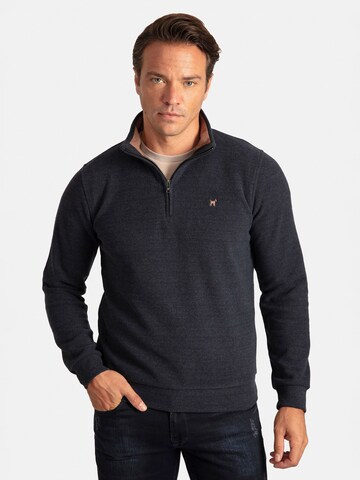 Sweat-shirt Williot en bleu : devant