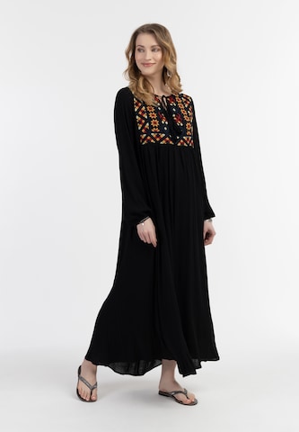 usha FESTIVAL Dress in Black: front