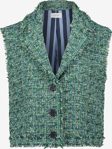 Cartoon Liivi värissä vihreä: etupuoli