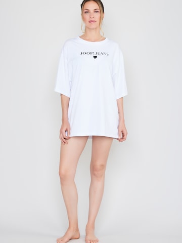 Joop Jeans - Camisa de pijama ' After Dark Loose Fit ' em branco