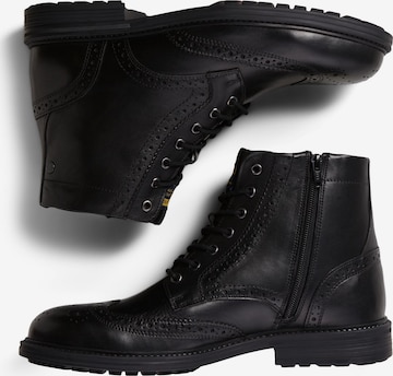 JACK & JONES Lace-Up Boots in Black