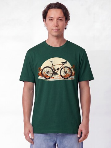 T-Shirt 'Gravelbike' Watapparel en vert : devant
