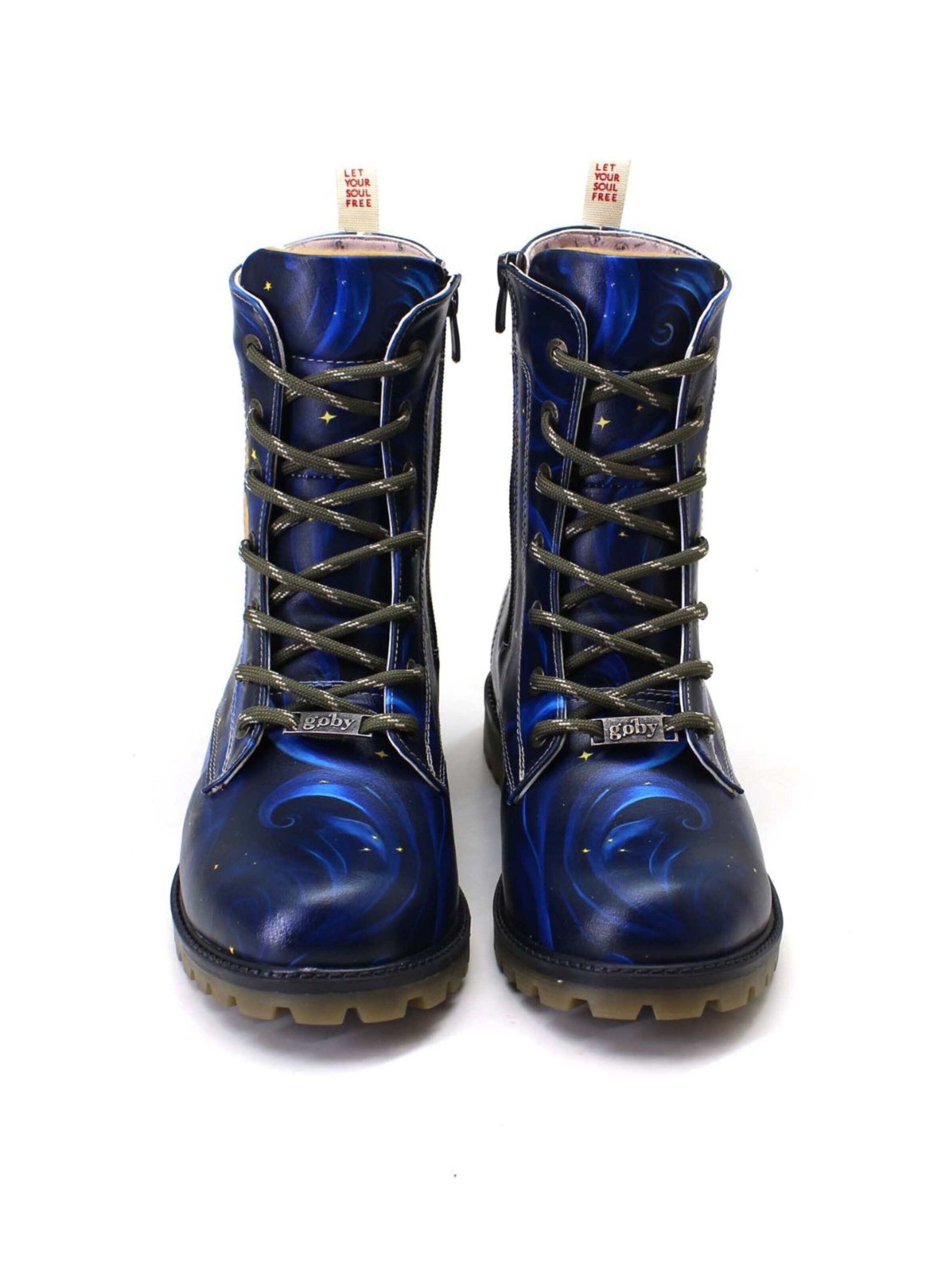 Goby Stövel med snörning 'Ankle boots Goby WMAT195' i blå