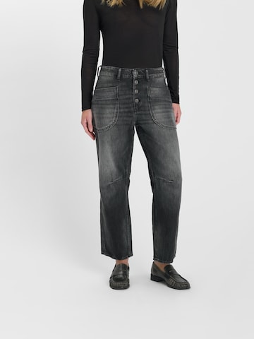 Le Temps Des Cerises Wide leg Jeans in Black: front