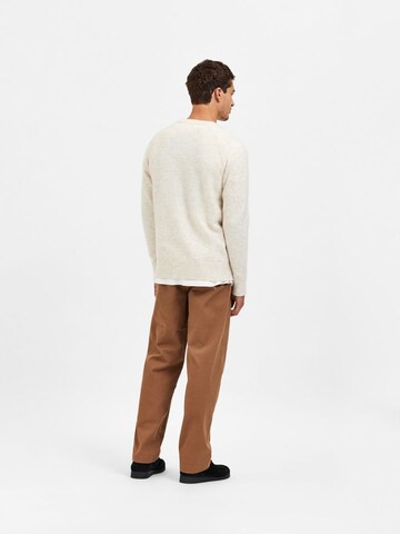 SELECTED HOMME Pullover 'Rai' in Beige