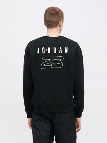 Bluză de molton de la Jordan pe negru: față