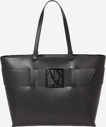 ARMANI EXCHANGE - Shopper en negro: frente