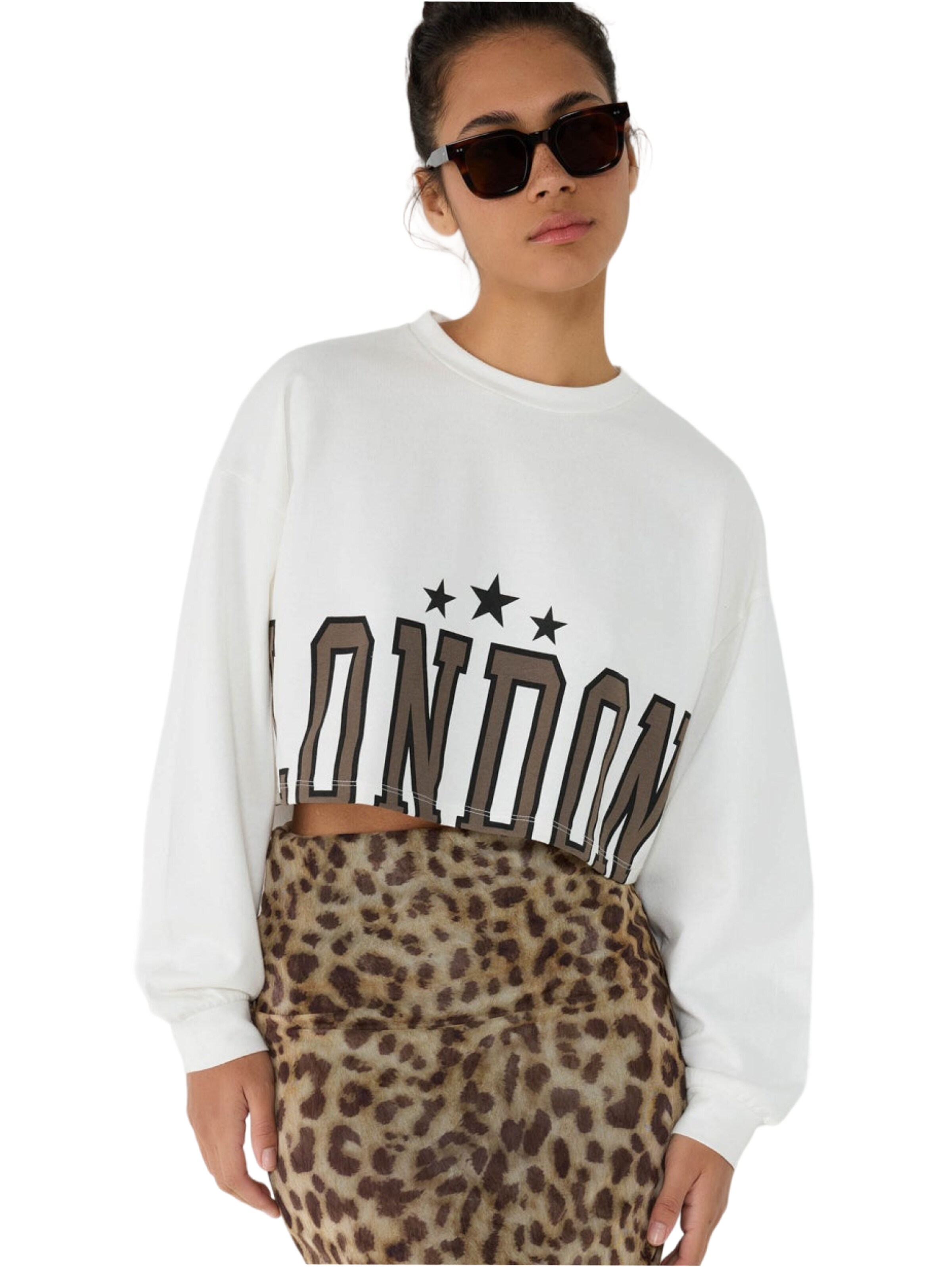 No Matter What Sweatshirt in Wit: voorkant