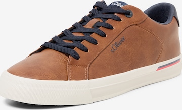 Sneaker bassa di s.Oliver in marrone: frontale