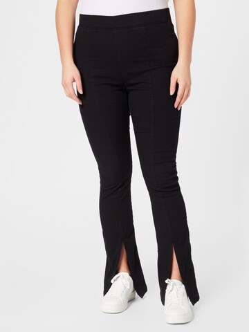 évasé Jeggings 'PAIGE' ONLY Curve en noir : devant