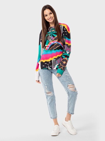 Mr. Gugu & Miss Go Sweatshirt 'Rainbow Landscape' in Mixed colors