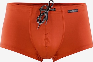 Shorts de bain ' BLU2352 Sunpants ' Olaf Benz en orange : devant