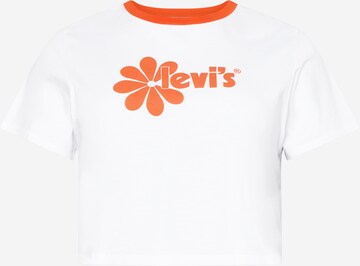 Levi's® Plus Тениска 'Pl Cropped Jordie Tee' в бяло: отпред