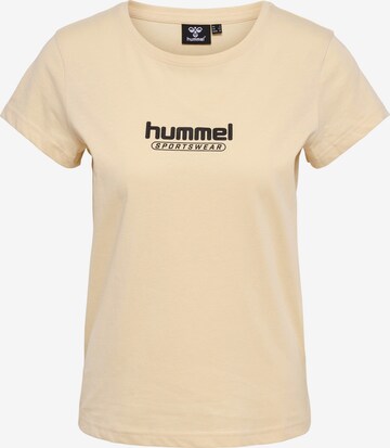 Hummel Functioneel shirt 'Booster' in Beige: voorkant