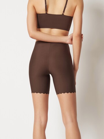 Skinny Pantalon modelant 'Micro Lovers' Skiny en marron