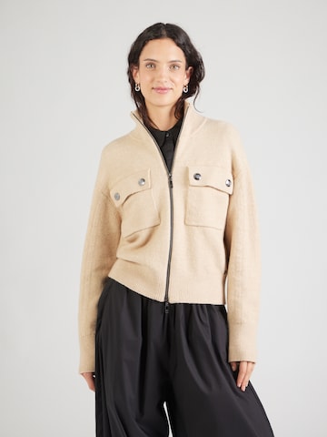Cardigan monari en marron : devant