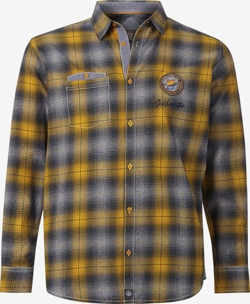 Jan Vanderstorm Comfort fit Button Up Shirt in Yellow: front