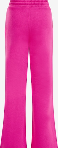 WE Fashion Bootcut Bukser i pink