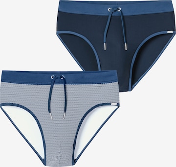 SCHIESSER Zwembroek ' Ocean Swim ' in Blauw: voorkant