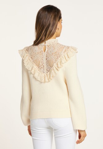 Pull-over faina en blanc