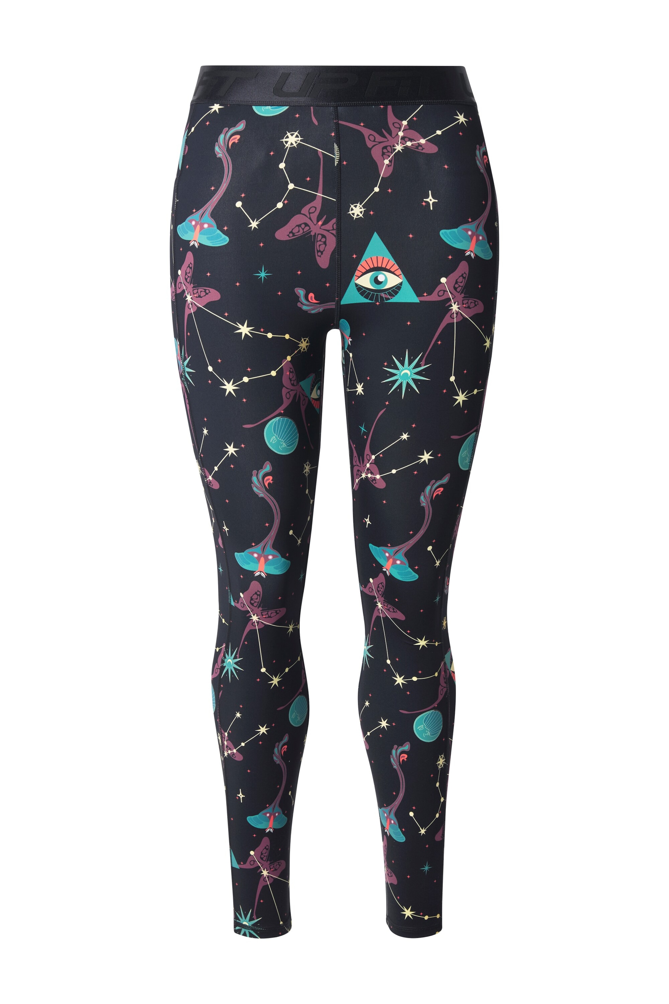 Ulla Popken Skinny Leggings in Zwart: voorkant