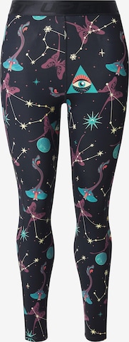 Skinny Leggings Ulla Popken en noir : devant