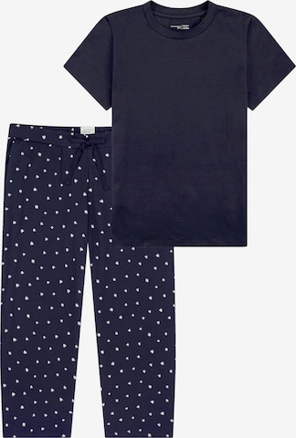 SCHIESSER Pajama 'Mix & Relax' in Blue: front