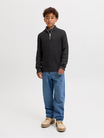 Jack & Jones Junior Πουλόβερ 'JJPANNEL' σε μαύρο
