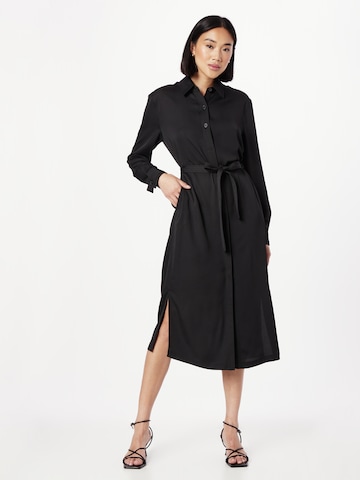 Calvin Klein Рокля тип риза 'UTILITY' в черно: отпред