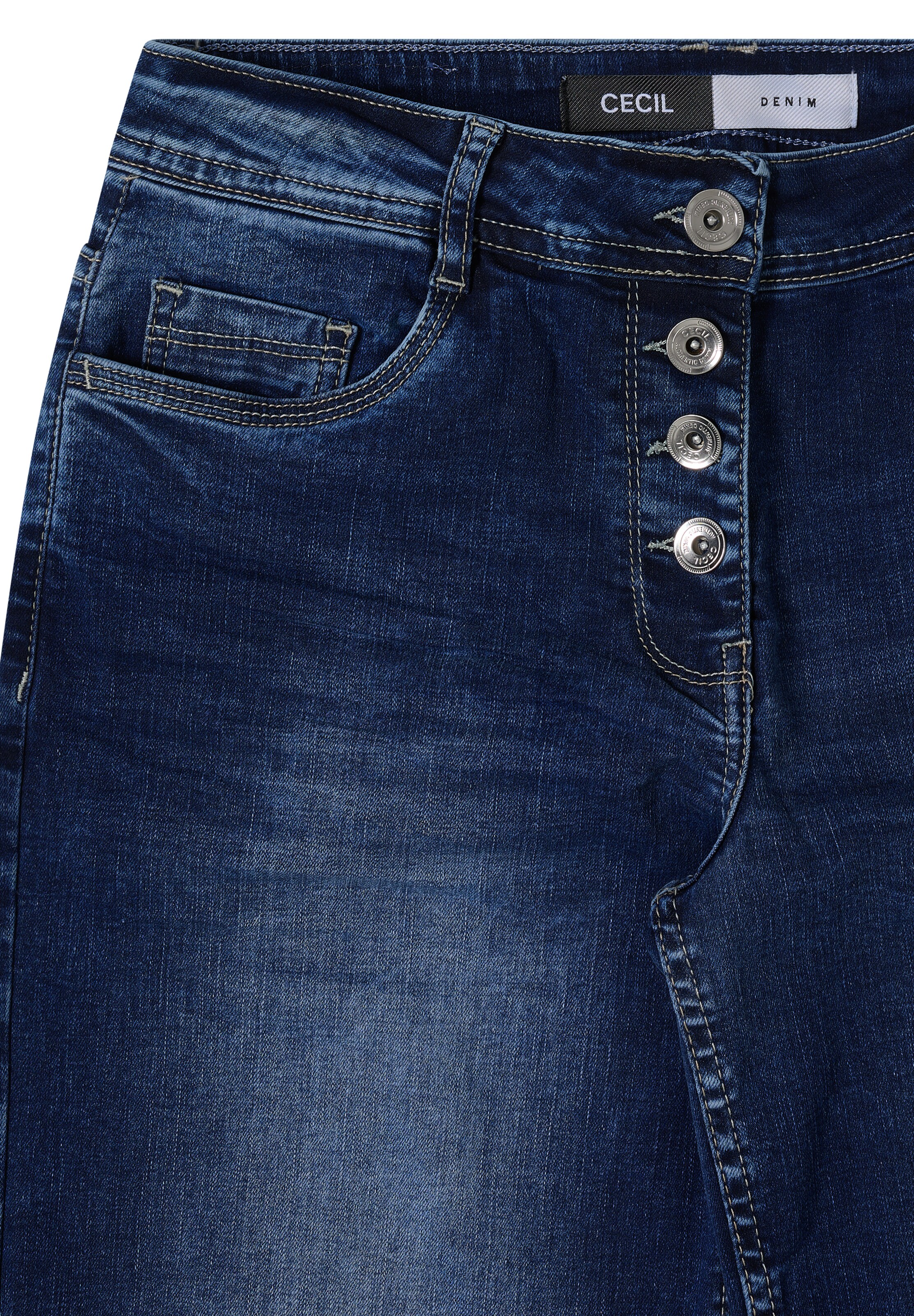 CECIL Regular Jeans in Blau