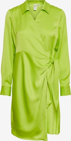 Y.A.S Shirt Dress in Green: front