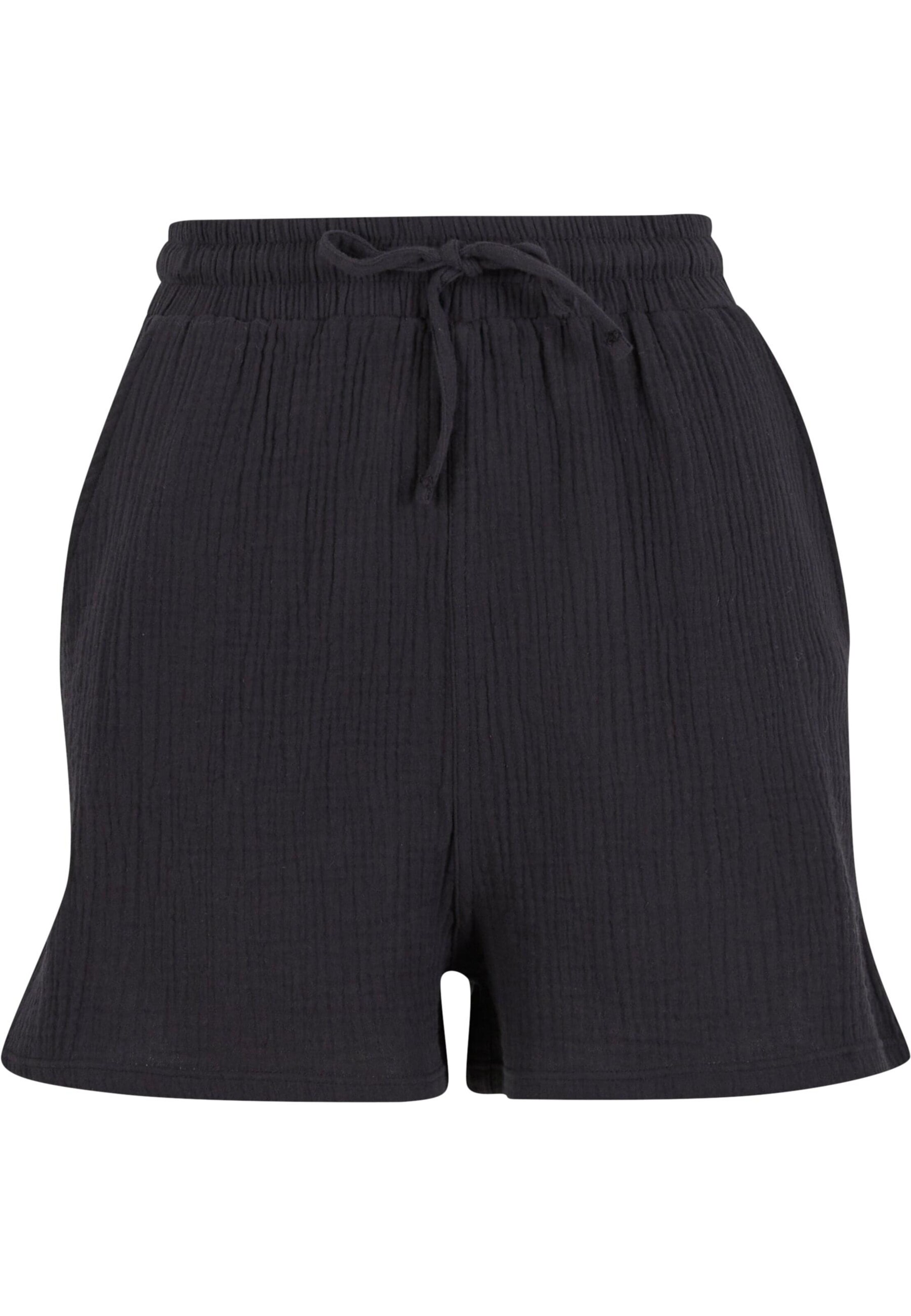 Urban Classics Loosefit Kalhoty – černá: přední strana