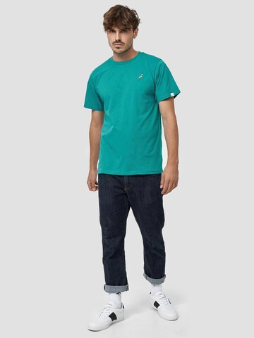 Mikon T-Shirt 'Feder' in Blau