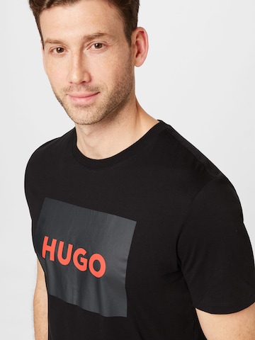 HUGO Shirt 'Dulive222' in Zwart